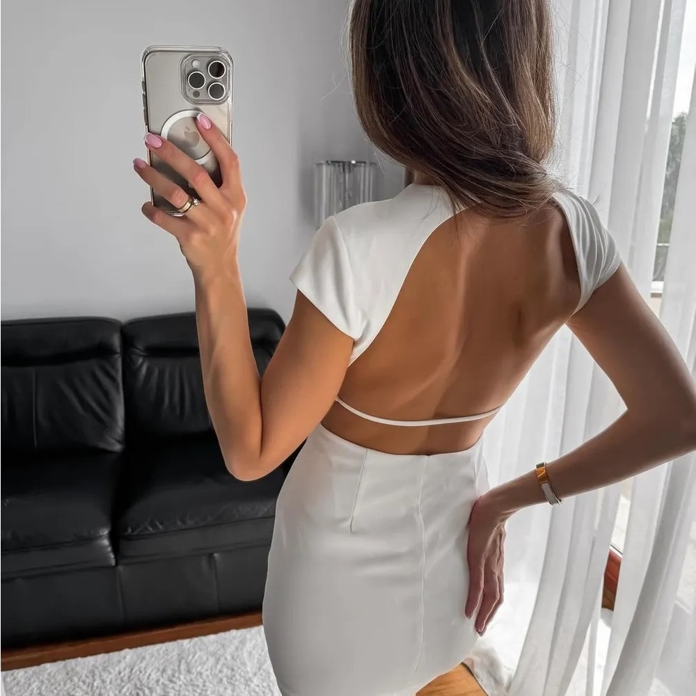 White Zara dress